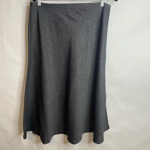 JM Collection Gray A Line Full Skirt Midi Sz 14 - Picture 1 of 3